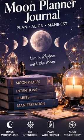 Moon Planner Journal digital product cover