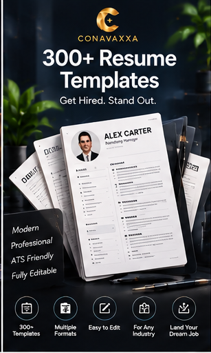 300 CV Resume Templates digital product cover