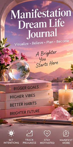 Manifestation Dream Life Journal digital product cover