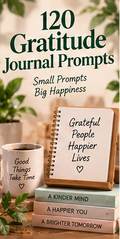 120 Gratitude Journal Prompts digital product cover