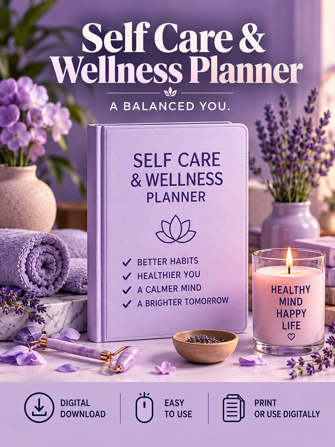Self Care & Wellness Planner