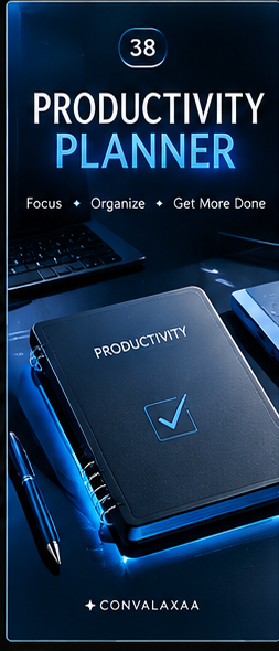 Productivity Planner digital product cover
